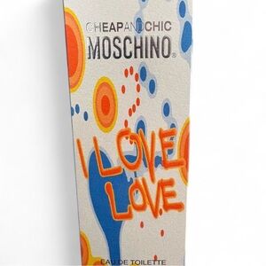 Moschino I Love Love with Orange and Blue Accents